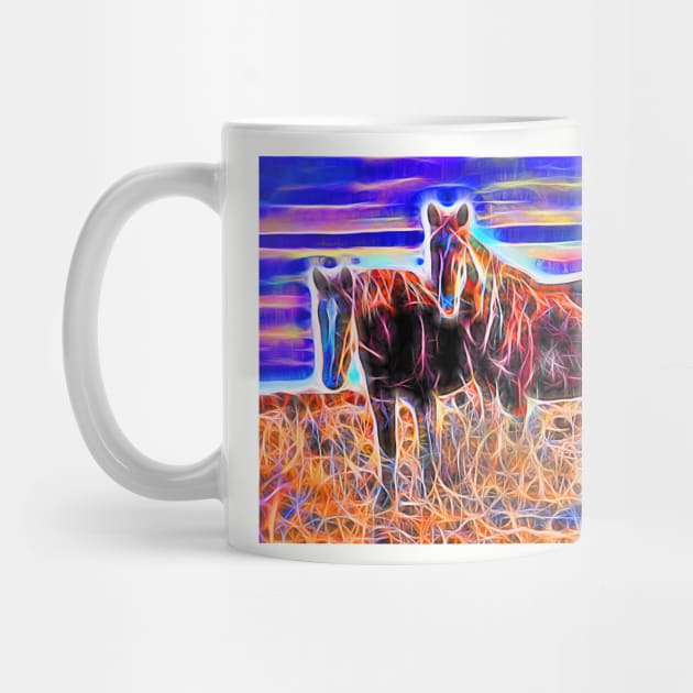 Two Wild Horses by Fred Newman Fine Art